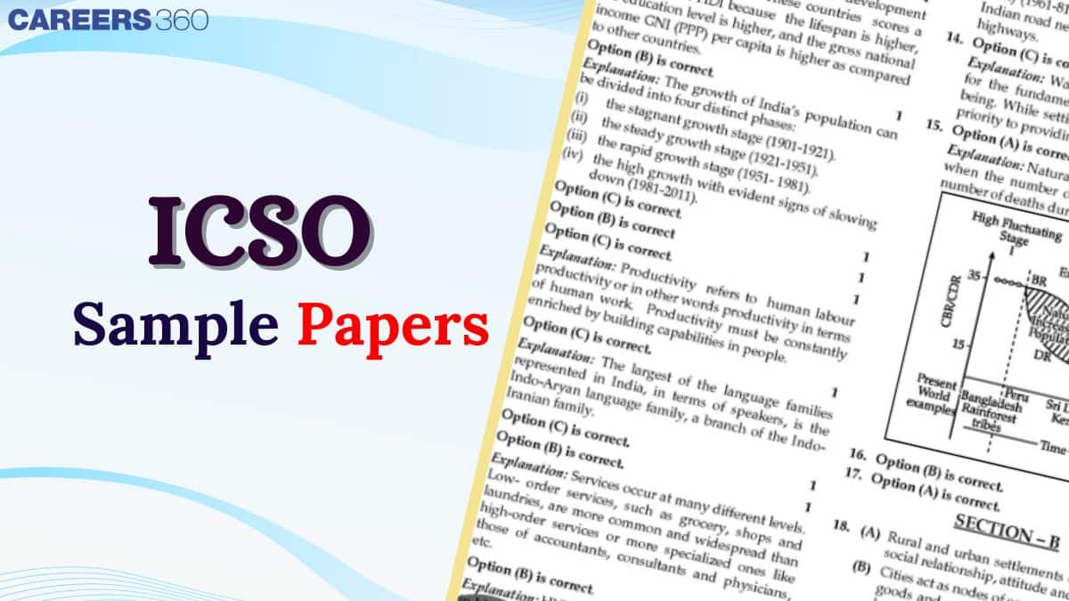 ICSO Sample Papers 2025-26 with Answers for Classes 1 to 10